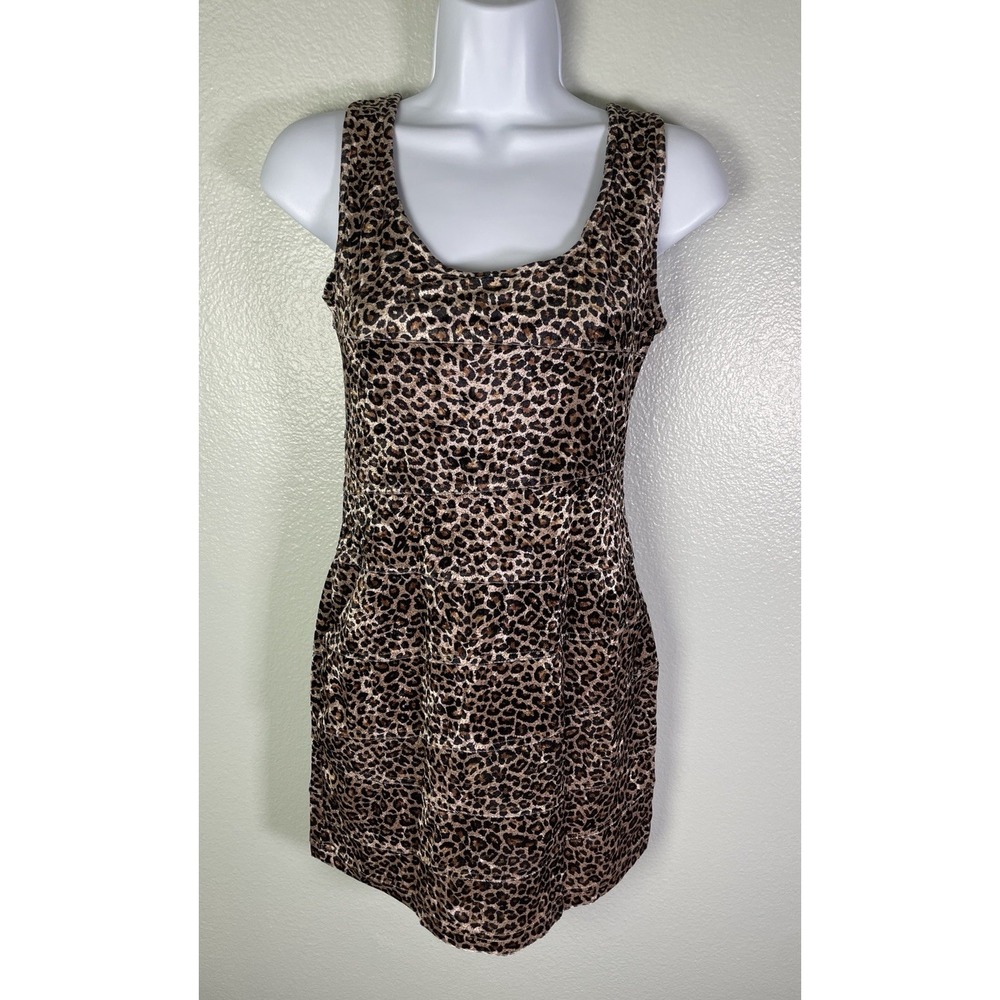 Cheetah Print Mini Dress XJ.Boost Size M/L Coquette Grunge Womens
